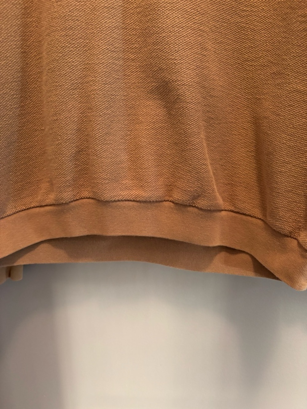 Lands' End Men's Crewneck Sweatshirt in Camel Coastal Fisherman - Picture 3 of 8